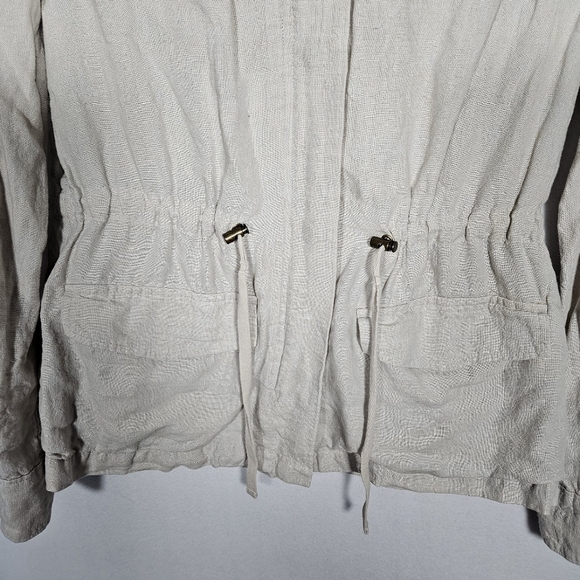 Banana Republic Women's Beige Linen Barn Jacket Size S - Picture 3 of 10